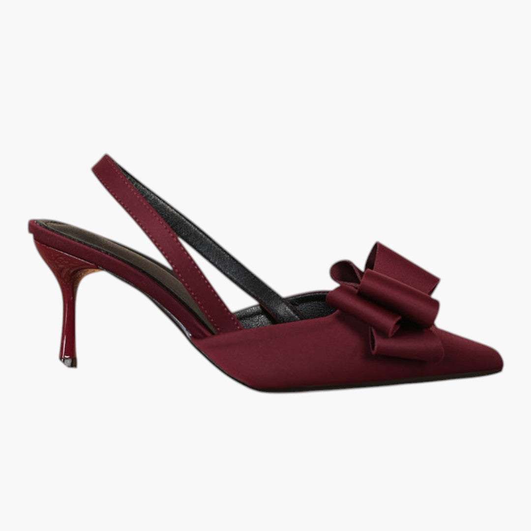Chaussures Femme à Talons Aiguille avec Bout Pointu et Nœud