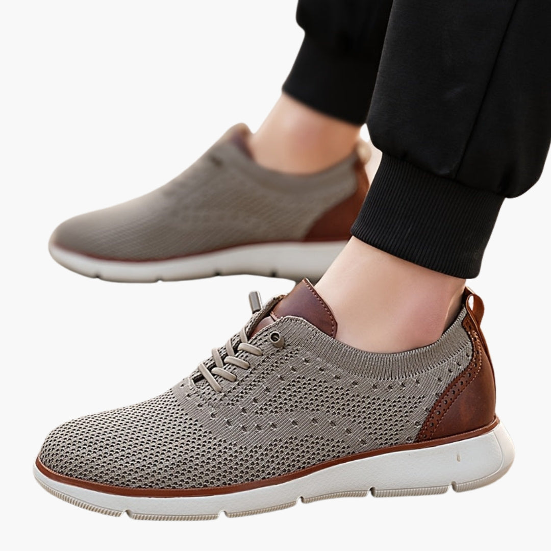Chaussures Homme Sport Slip On avec Bout Rond et Semelle Caoutchouc