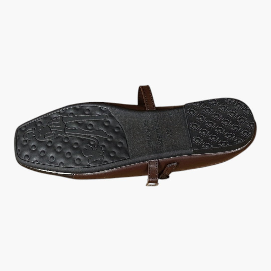 Chaussures Mary Jane Femme avec Bride et Semelle PVC