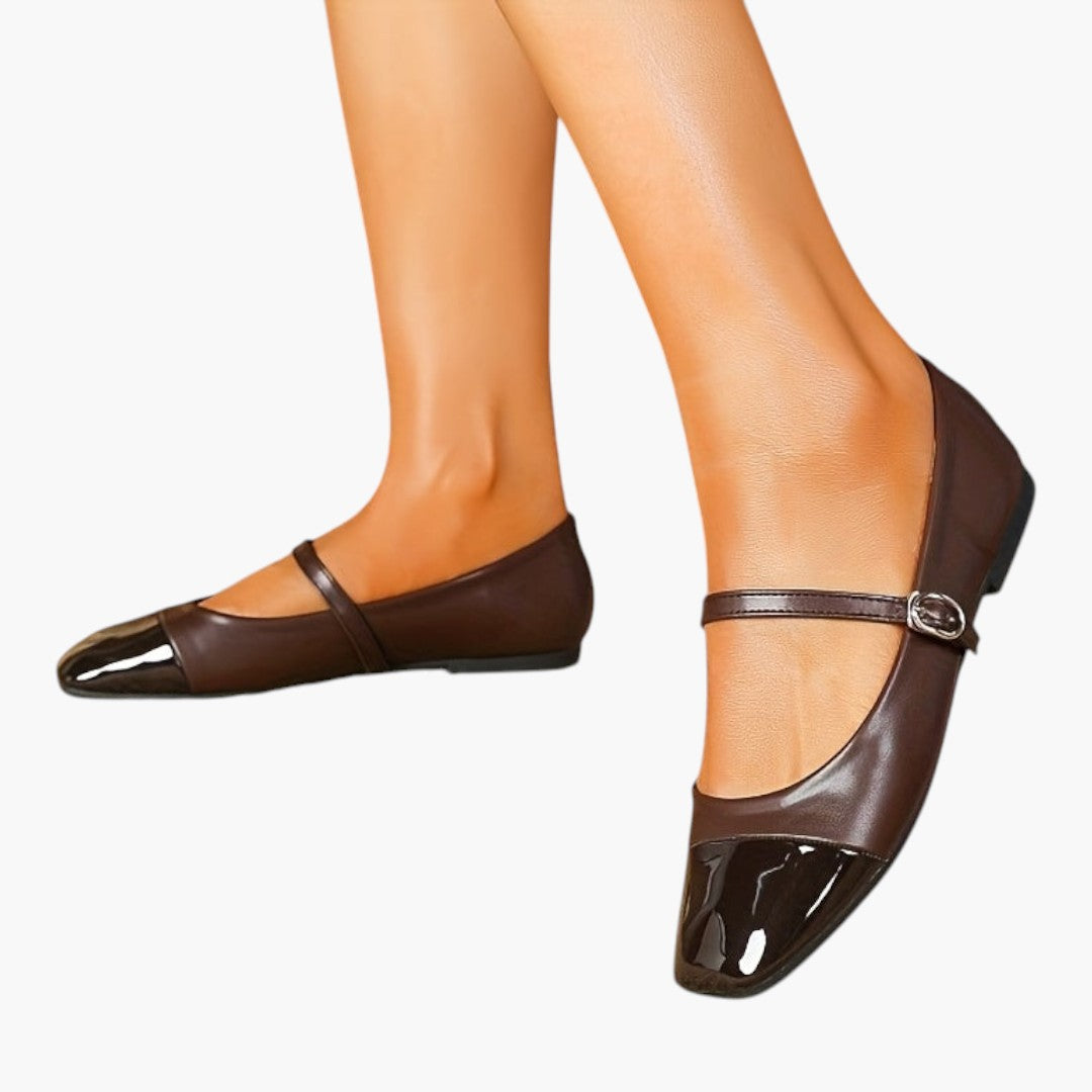 Chaussures Mary Jane Femme avec Bride et Semelle PVC