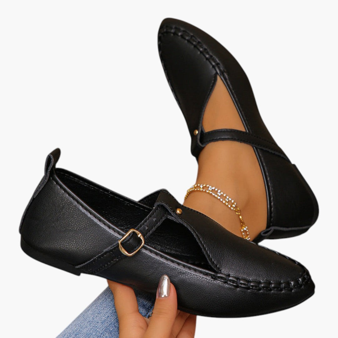 Chaussures Plates Femme avec Bout Pointu et Fermeture Slip On