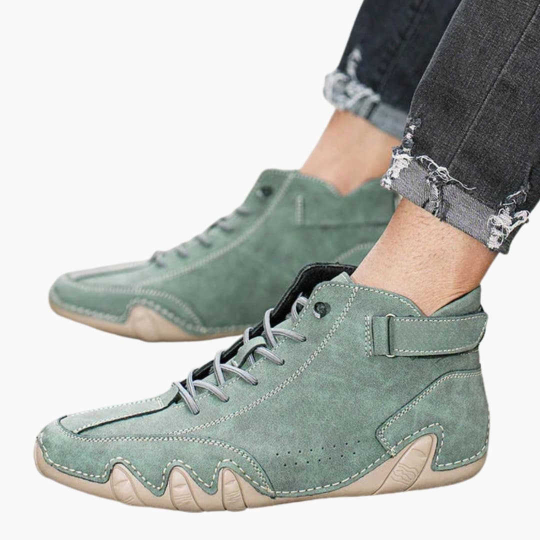 Chaussures Unisexes à Lacets avec Semelle Motif Caoutchouc