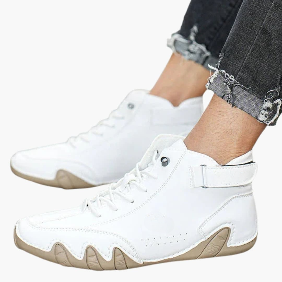 Chaussures Unisexes à Lacets avec Semelle Motif Caoutchouc