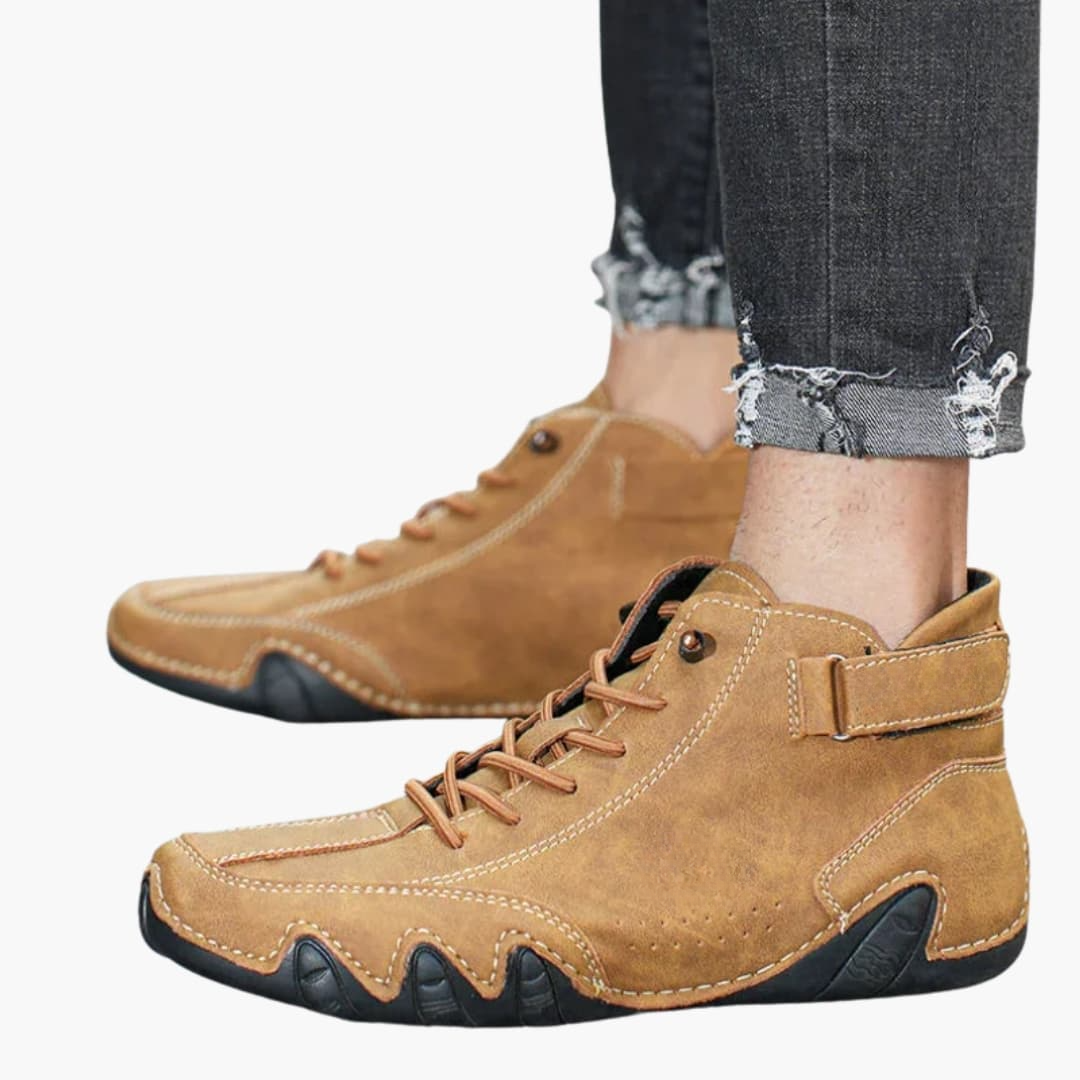 Chaussures Unisexes à Lacets avec Semelle Motif Caoutchouc