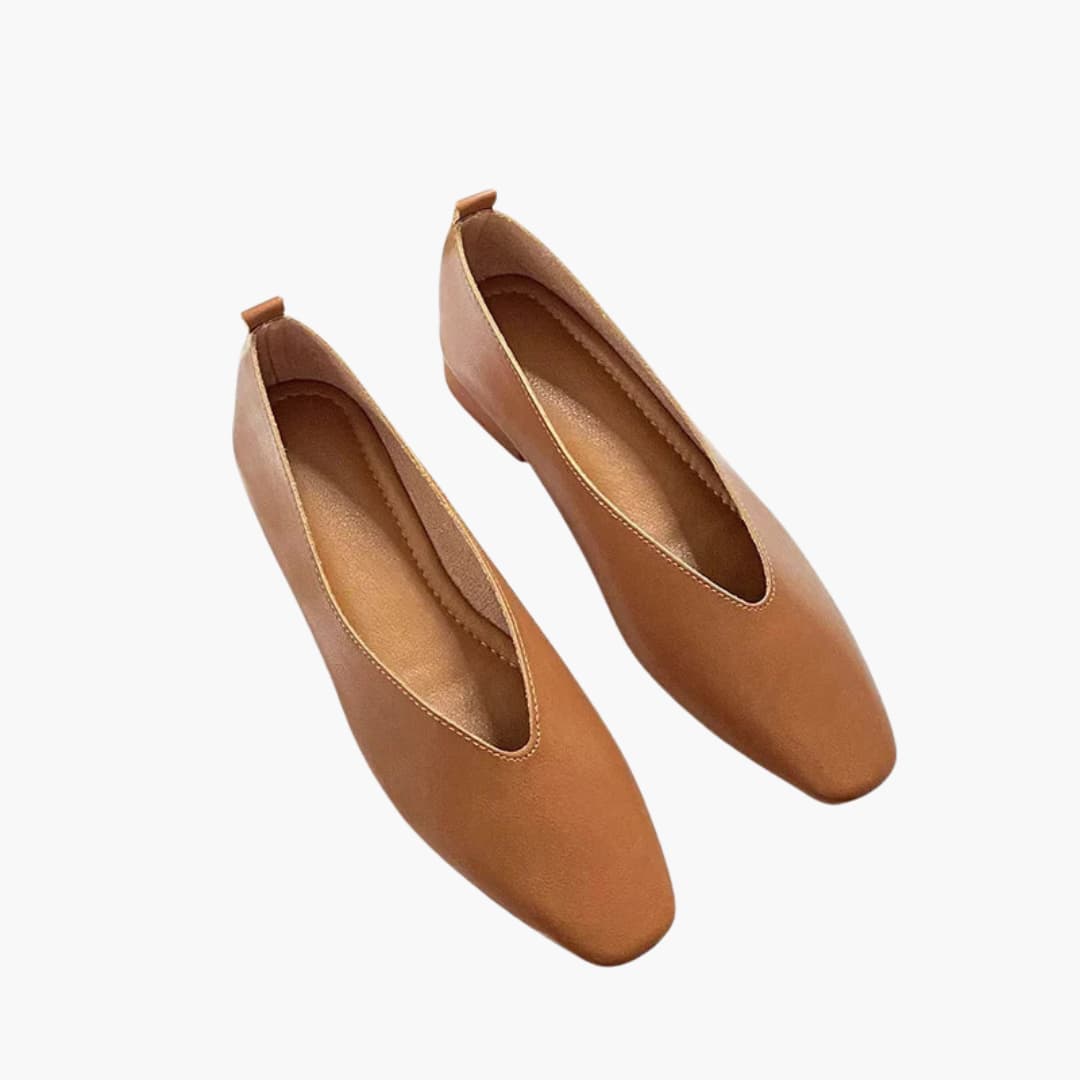 Chaussures à talons bas pour femmes bout pointu et modèle à enfiler