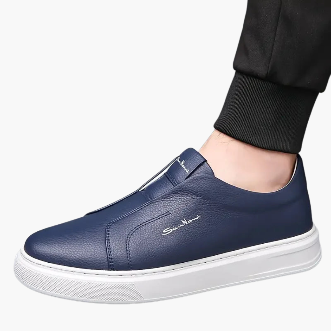 Chaussures sans lacets pour homme avec semelle antidérapante et design bas