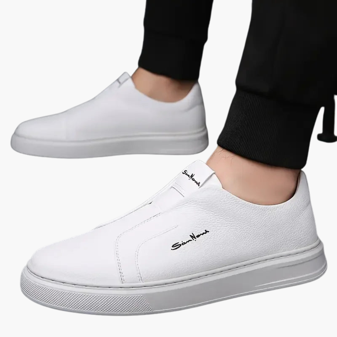 Chaussures sans lacets pour homme avec semelle antidérapante et design bas