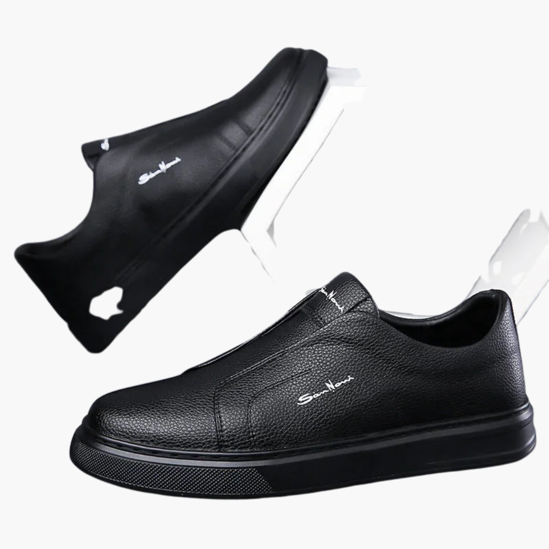 Chaussures sans lacets pour homme avec semelle antidérapante et design bas