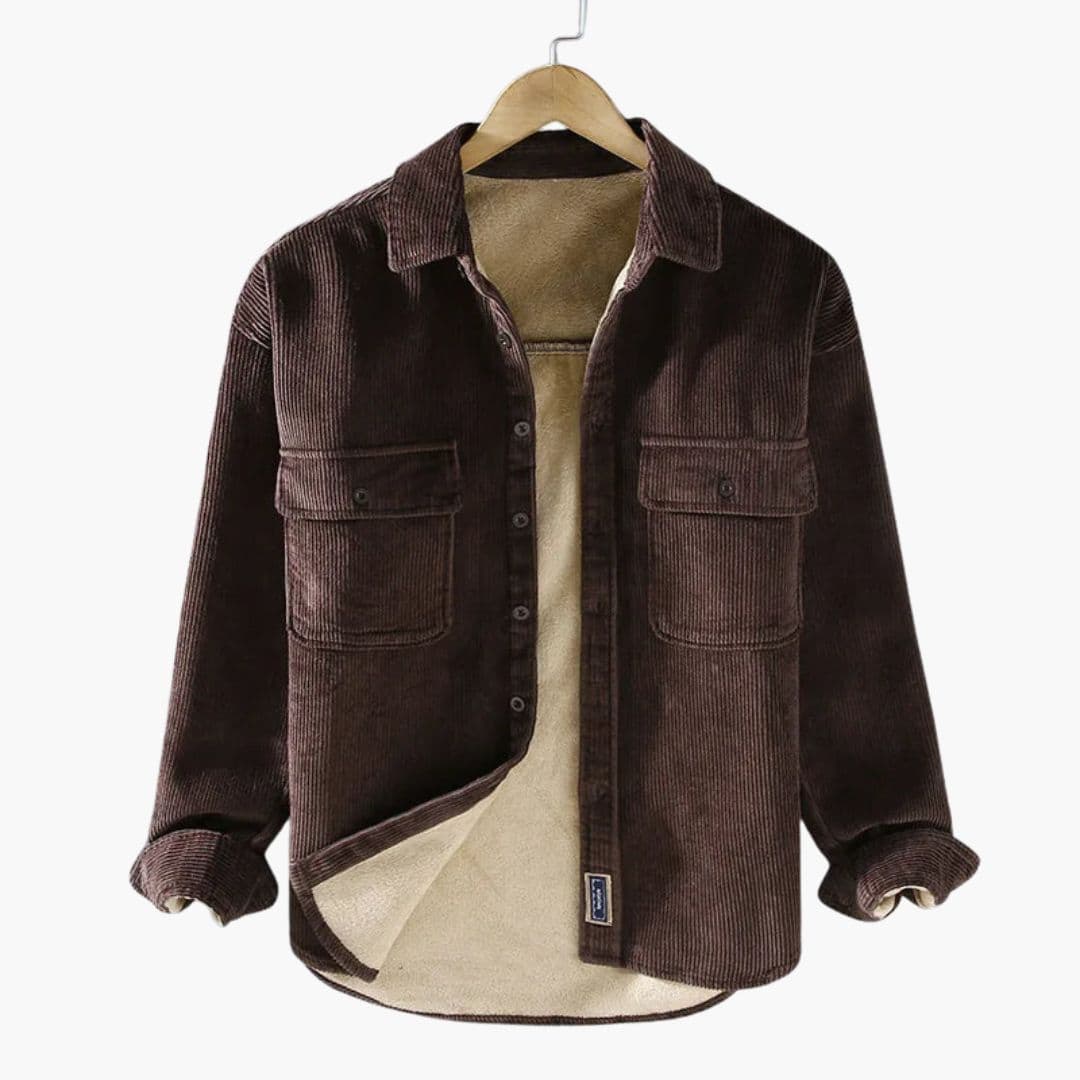 Chemise homme à boutons et poches poitrine