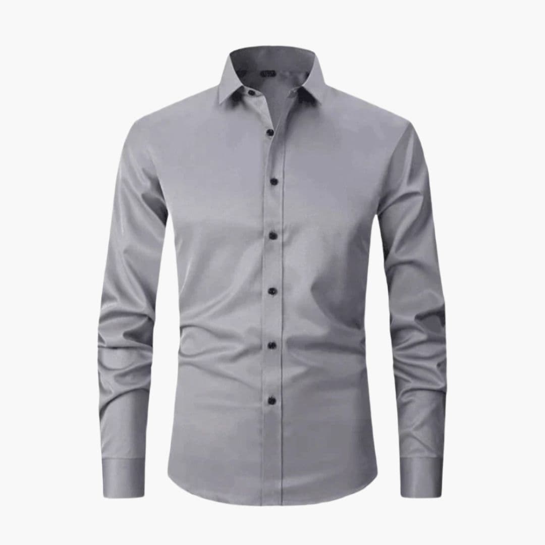 Chemise homme ajustée à manches longues