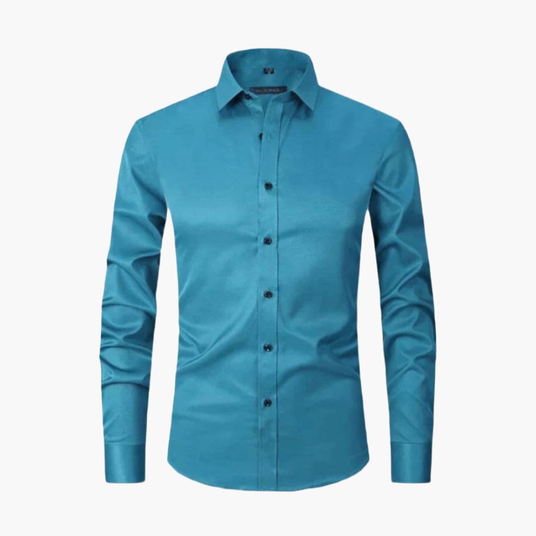 Chemise homme ajustée à manches longues