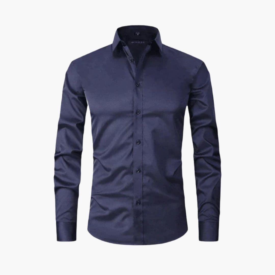 Chemise homme ajustée à manches longues