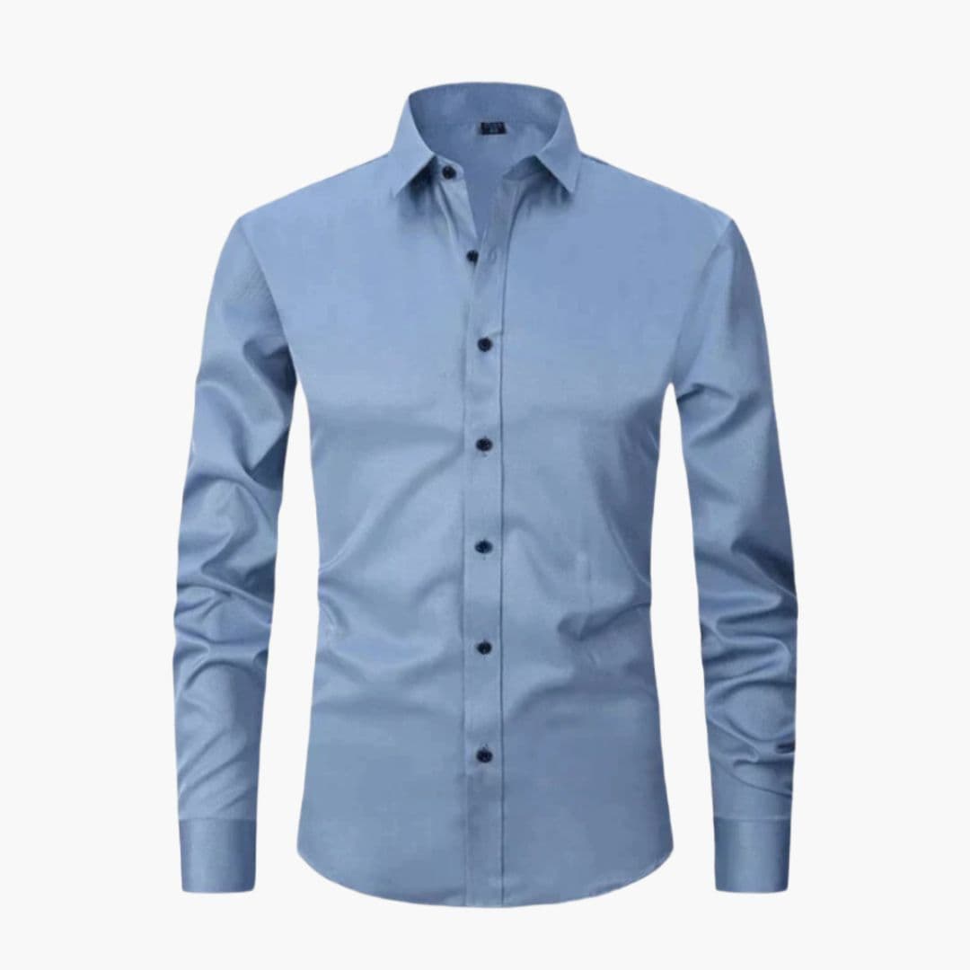 Chemise homme ajustée à manches longues