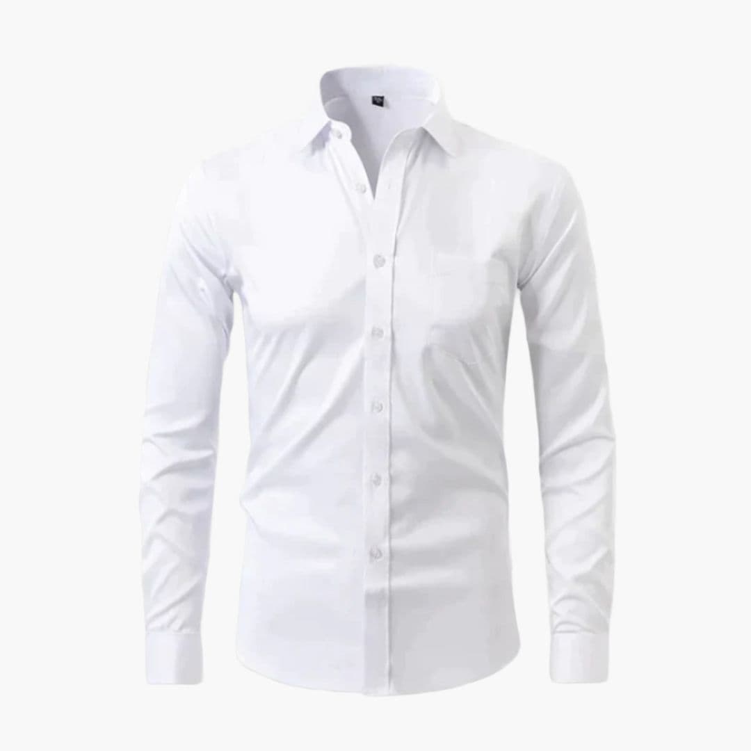 Chemise homme ajustée à manches longues