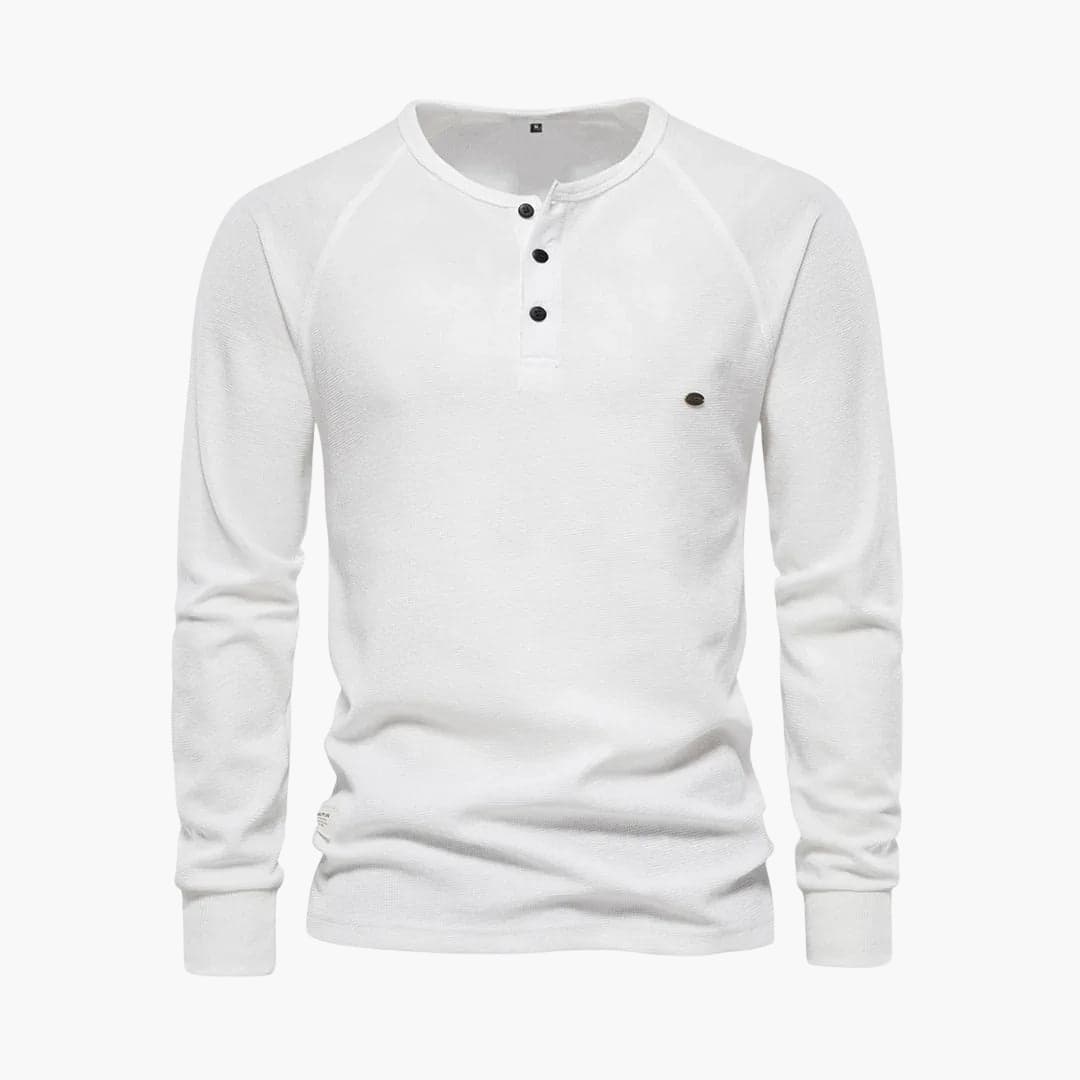 Chemise homme à surface texturée et patte de boutonnage