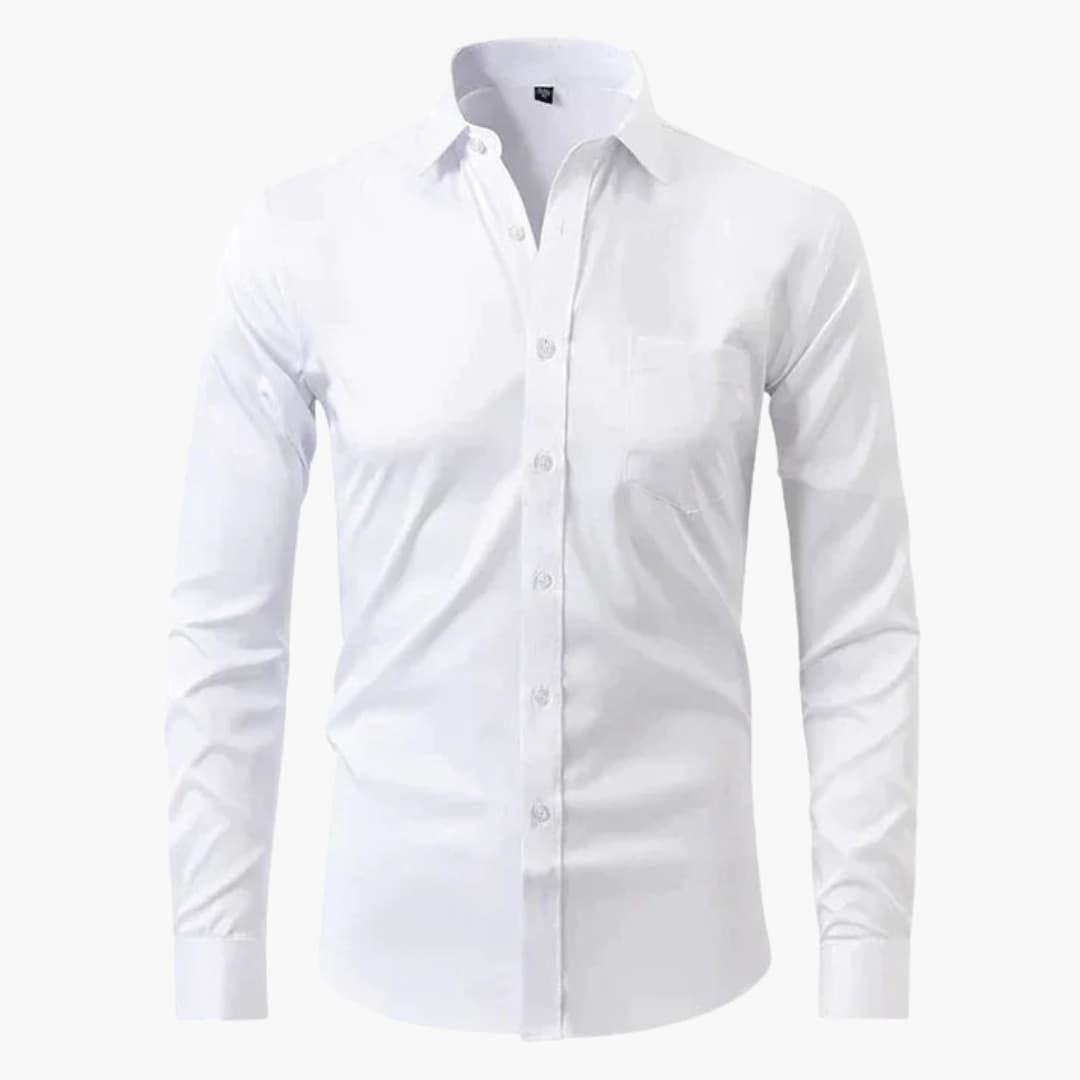 Chemise homme avec col classique et fermeture boutonnée