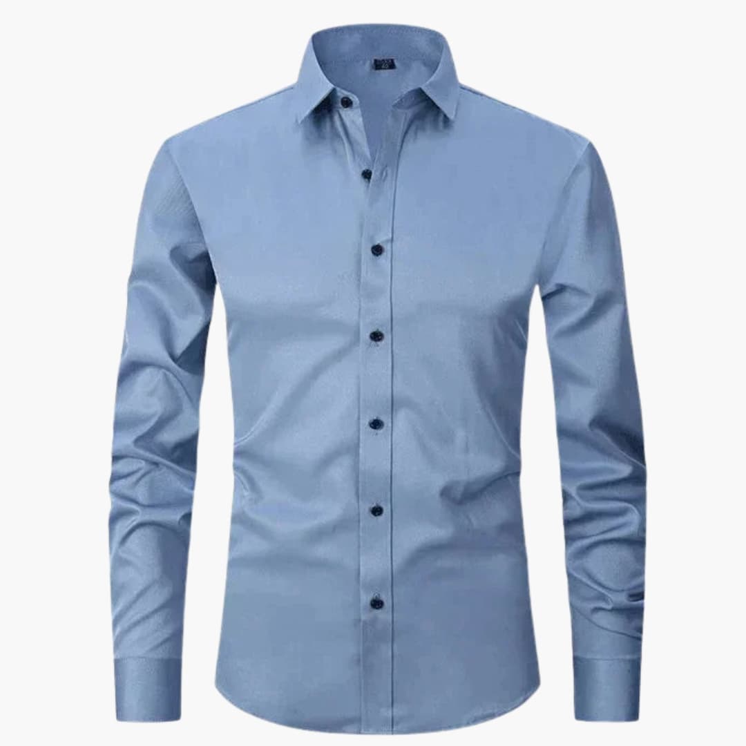 Chemise homme avec col classique et fermeture boutonnée