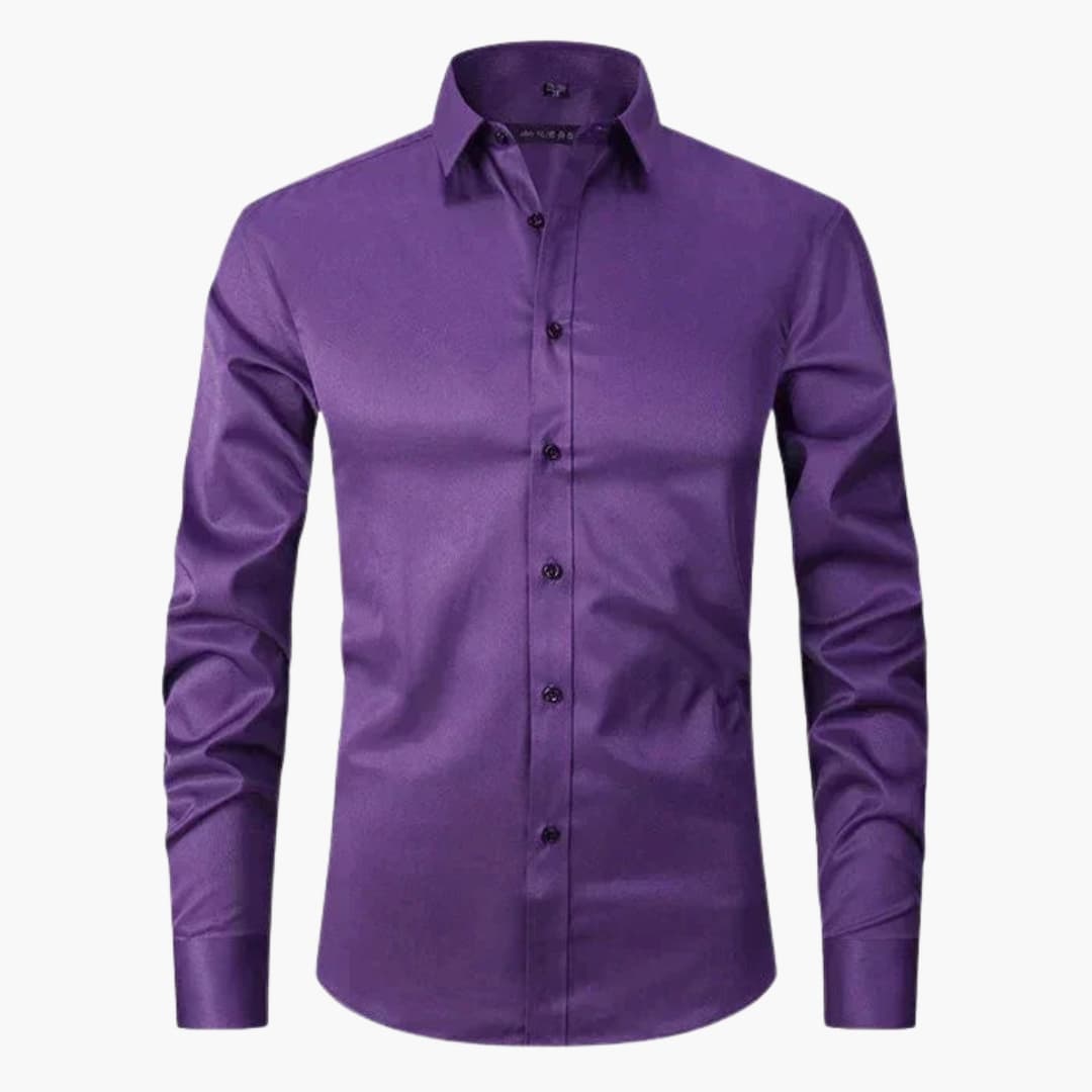 Chemise homme avec col classique et fermeture boutonnée