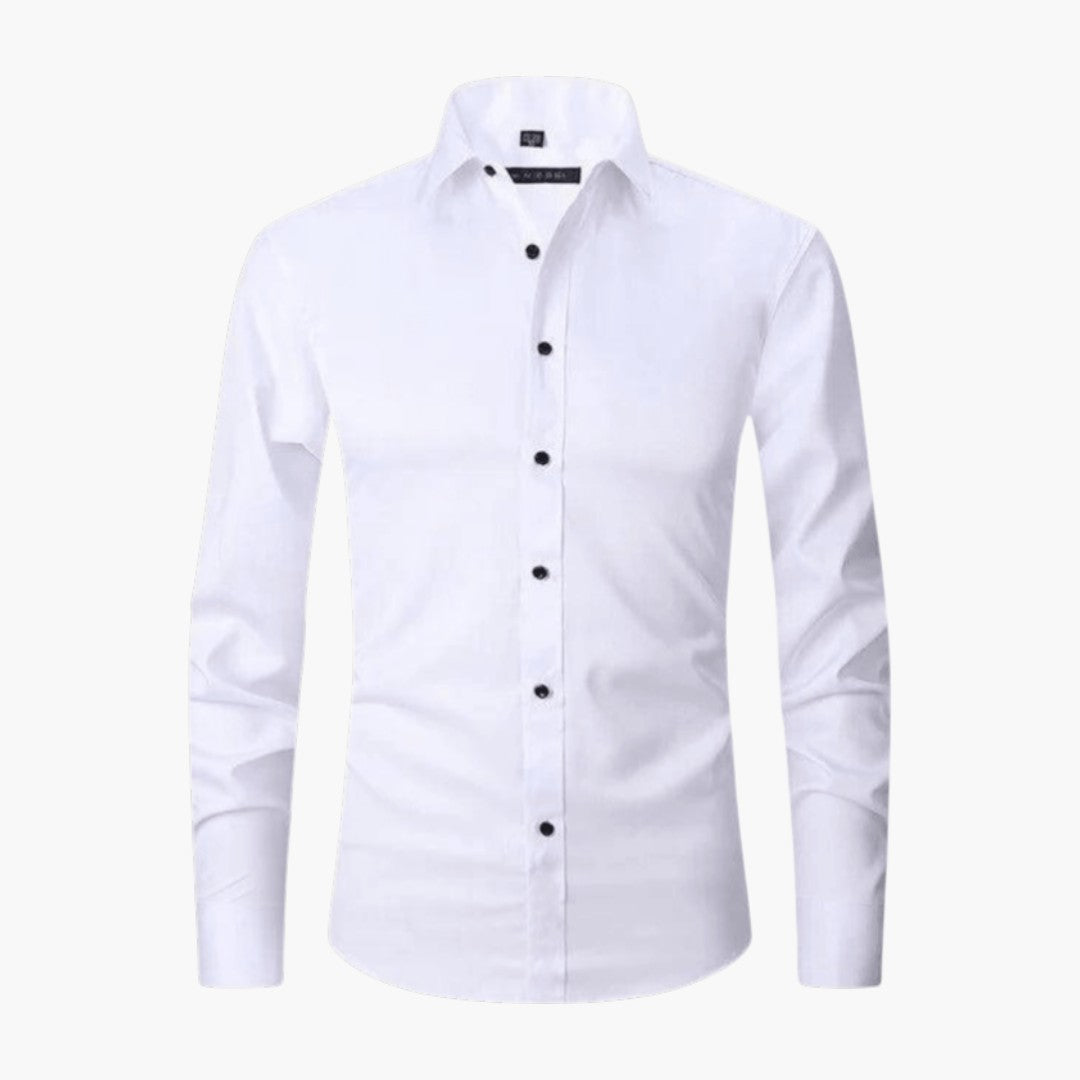 Chemise homme coupe ajustée avec col pointu
