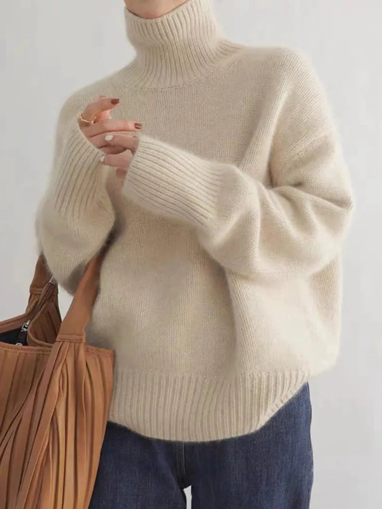 Pull Col Roulé Femme Doux | Confort Chaleureux et Élégance Intemporelle