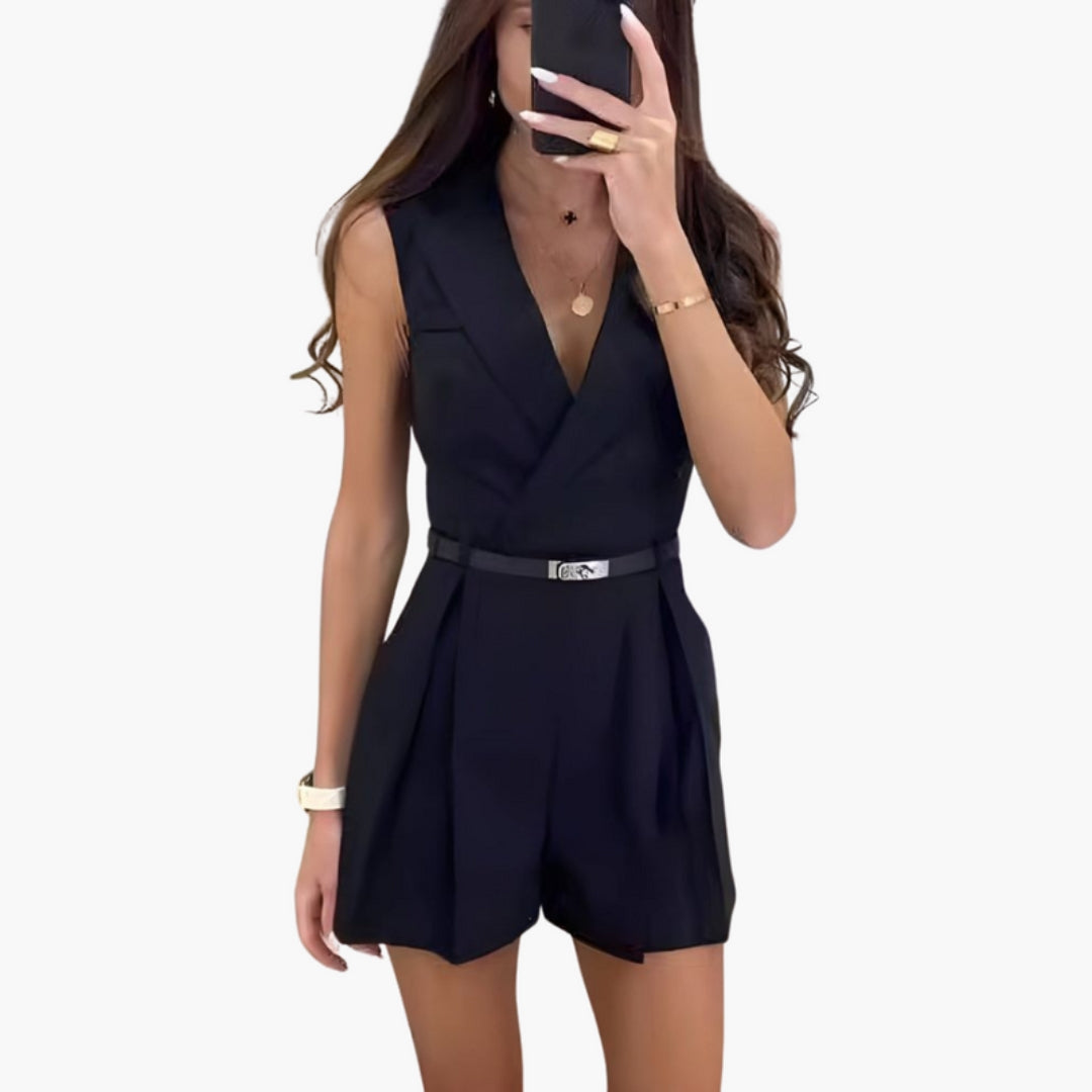 Tuta Donna Senza Maniche con Scollo a V