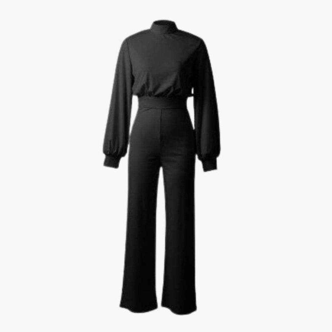 Tuta Donna con Gambe Larghe e Collo Alto