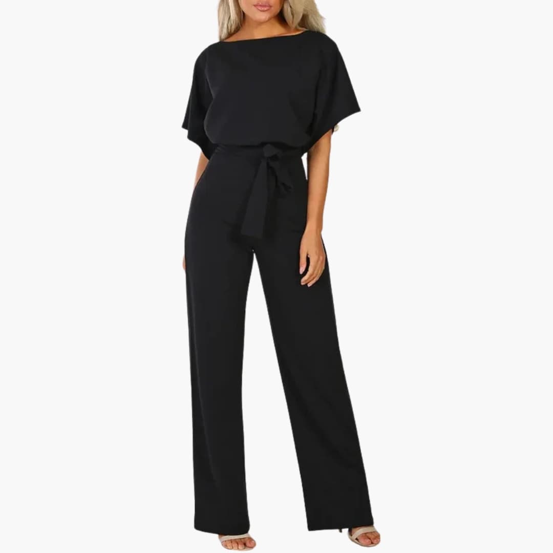Combinaison Femme avec Taille Ceinturée et Pantalon Large