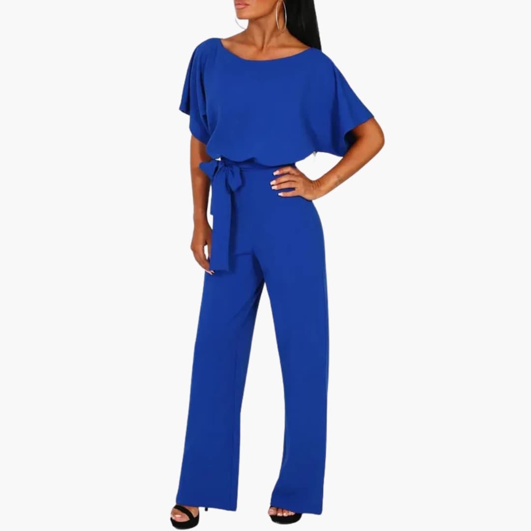 Combinaison Femme avec Taille Ceinturée et Pantalon Large