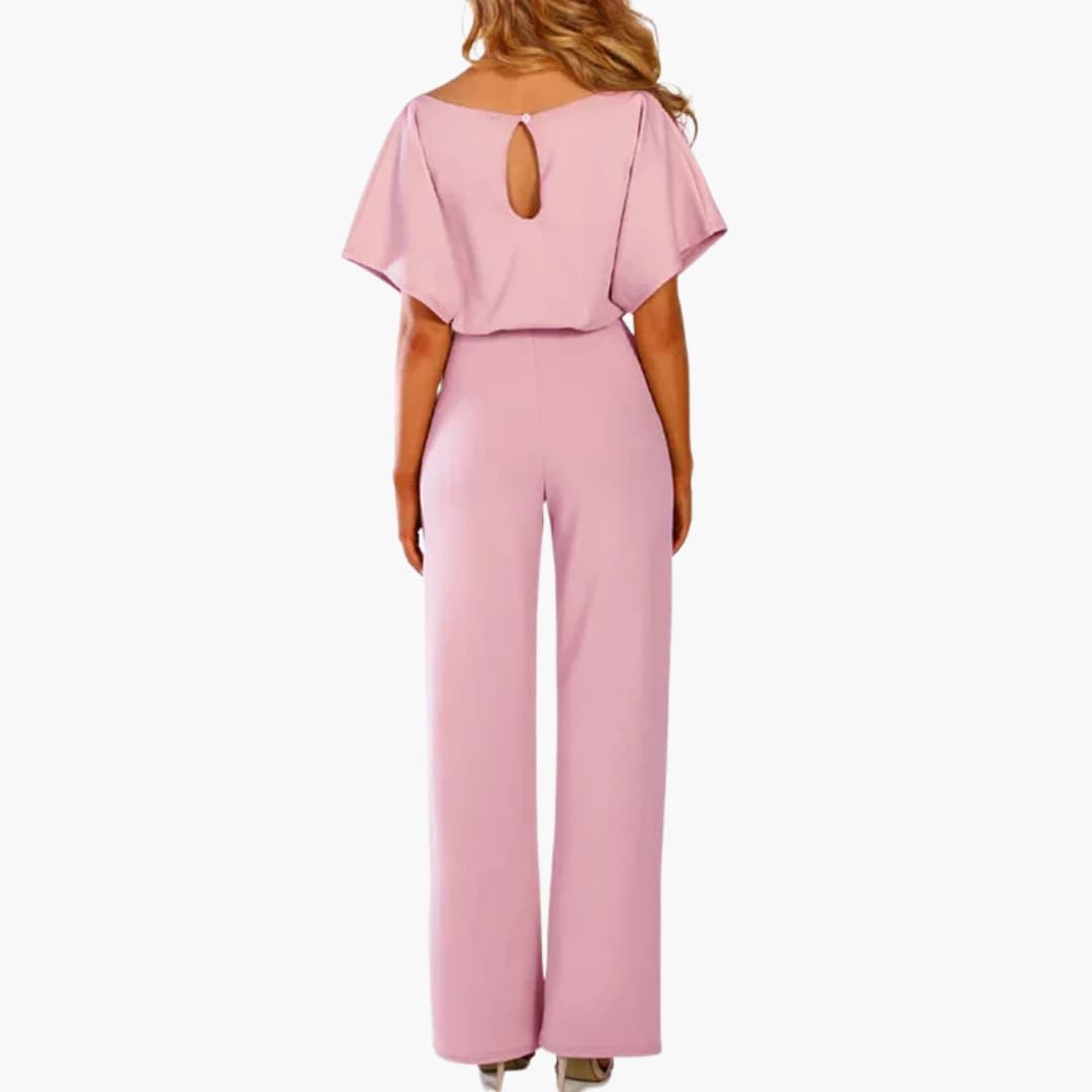 Combinaison Femme avec Taille Ceinturée et Pantalon Large
