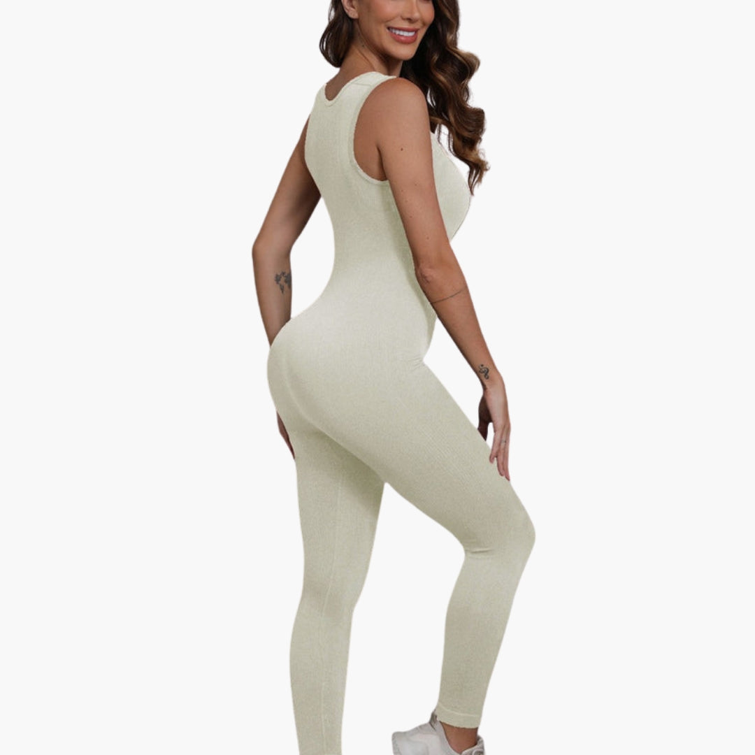 Combinaison pantalon femme sans manches à larges bretelles