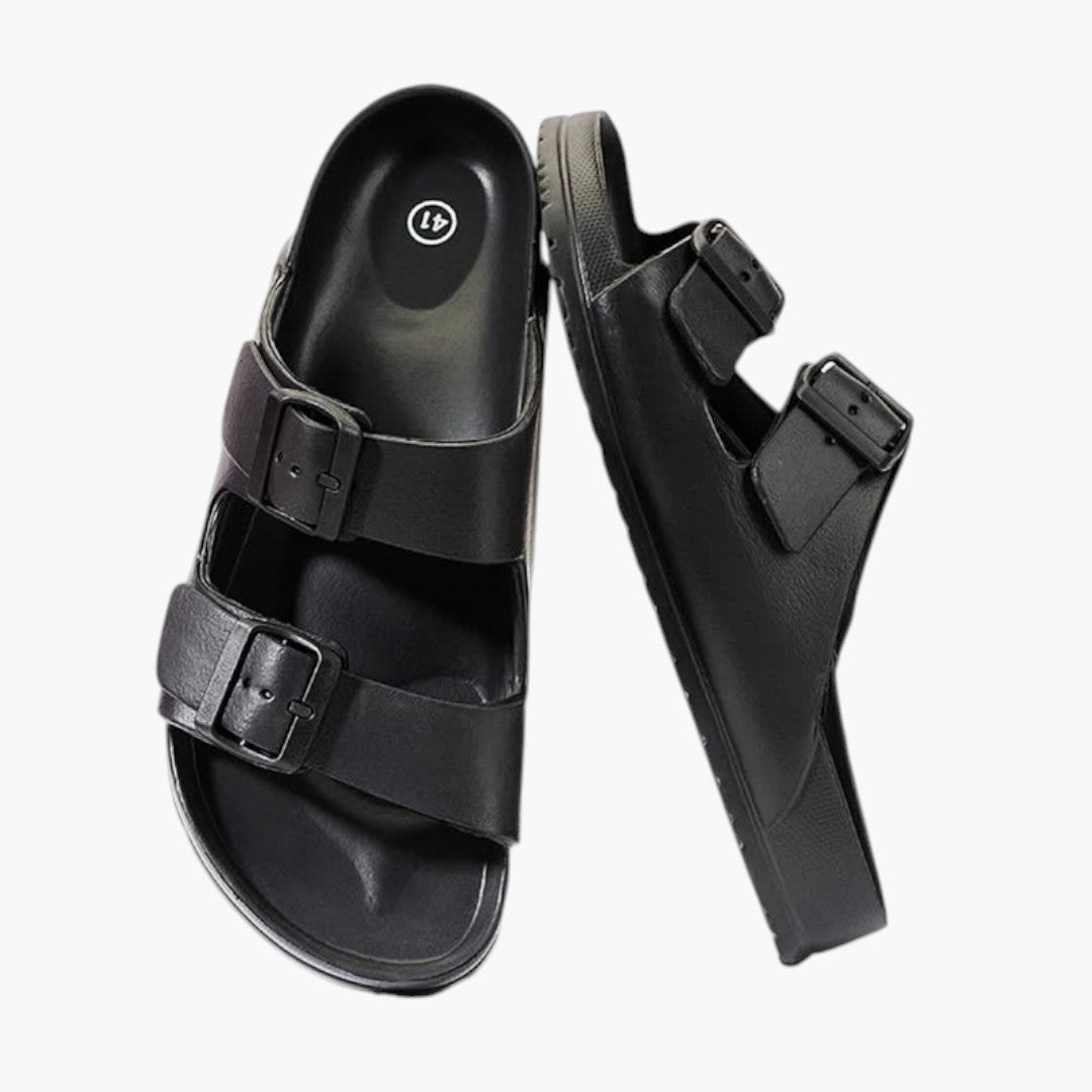 Confortable Sandales Homme avec Double Boucle