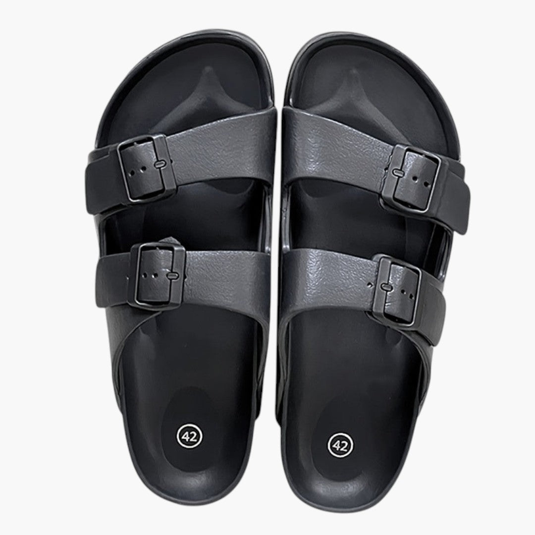Confortable Sandales Homme avec Double Boucle