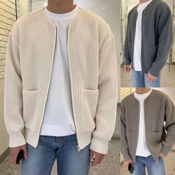 Gilet homme fermeture zippée | Coupe droite, col rond, poches discrètes | Look épuré, tailles S à XXL