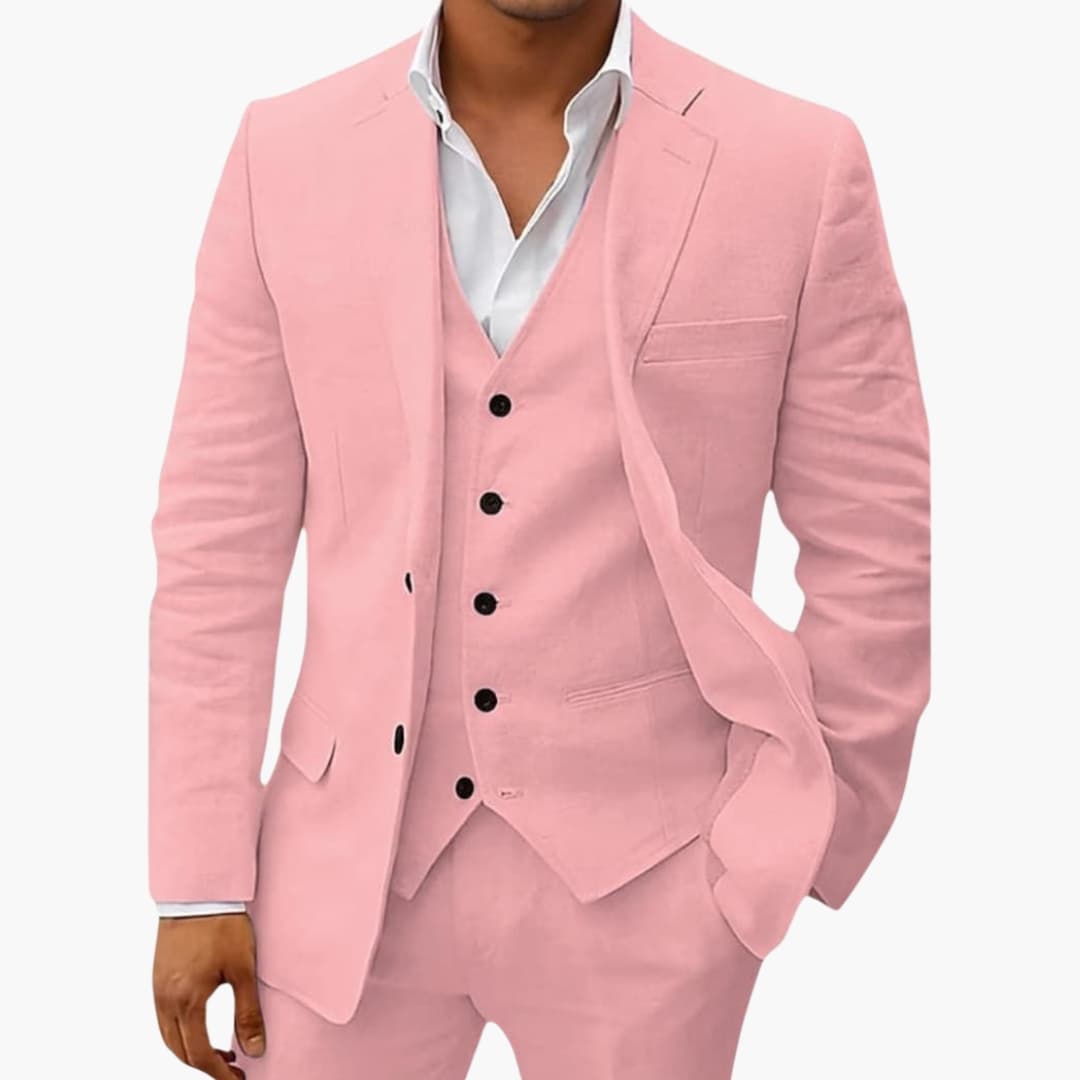 Costume Homme Complet avec Veste Col à Revers