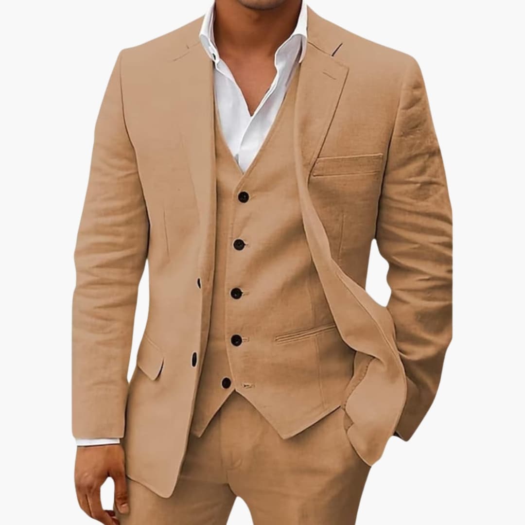 Costume Homme Complet avec Veste Col à Revers