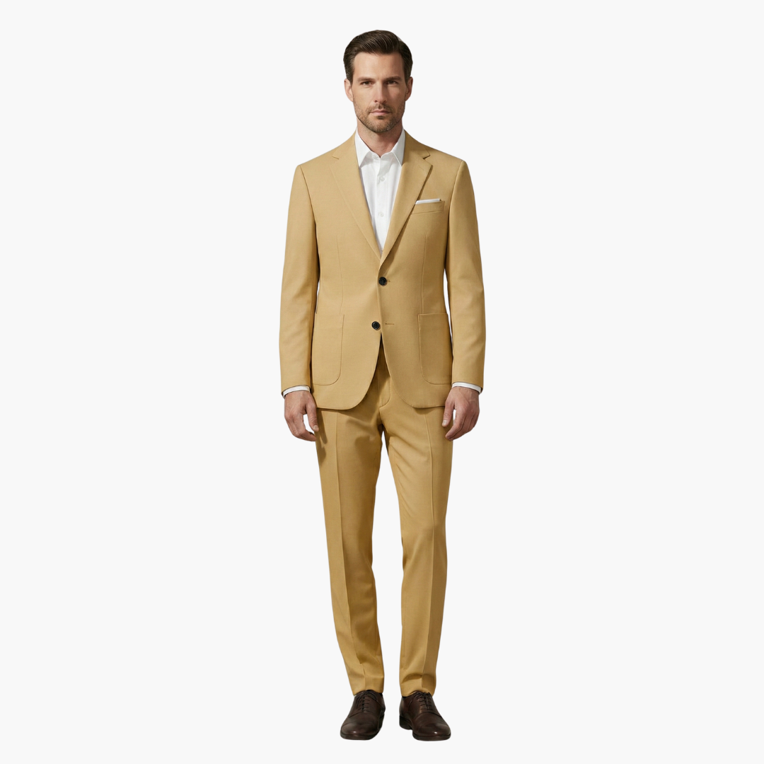 Costume Uomo Due Pezzi con Blazer Collo a Risvolto