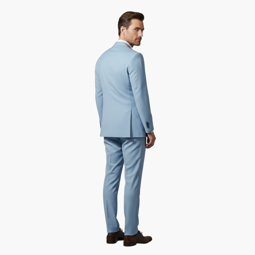 Costume Uomo Due Pezzi con Blazer Collo a Risvolto