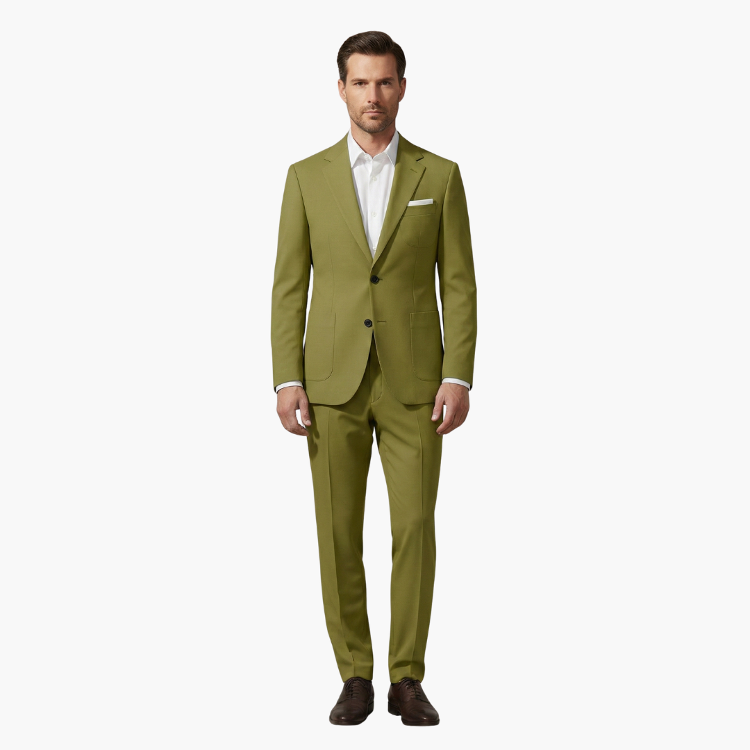 Costume Uomo Due Pezzi con Blazer Collo a Risvolto