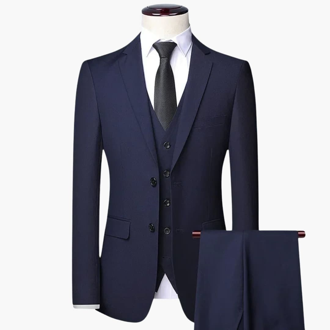 Costume Trois Pièces Homme avec Veste Slim Fit