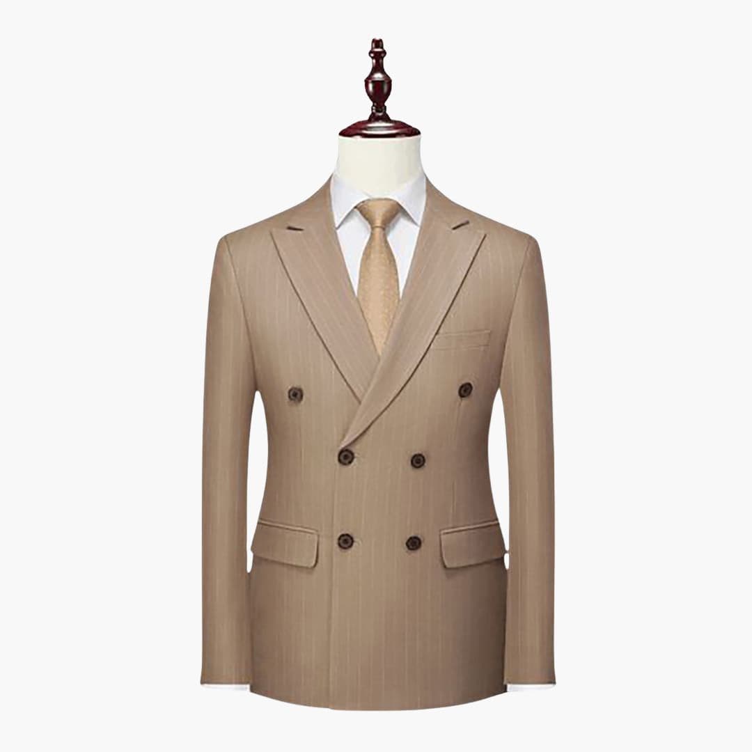 Costume homme deux pièces à rayures avec veste