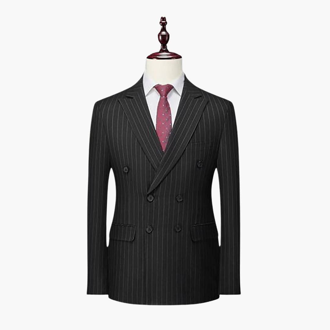 Costume homme deux pièces à rayures avec veste
