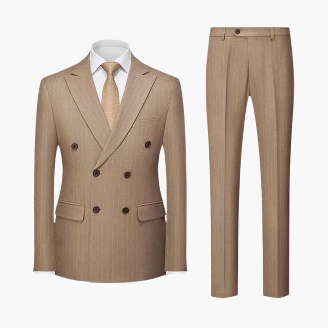 Costume homme deux pièces à rayures avec veste