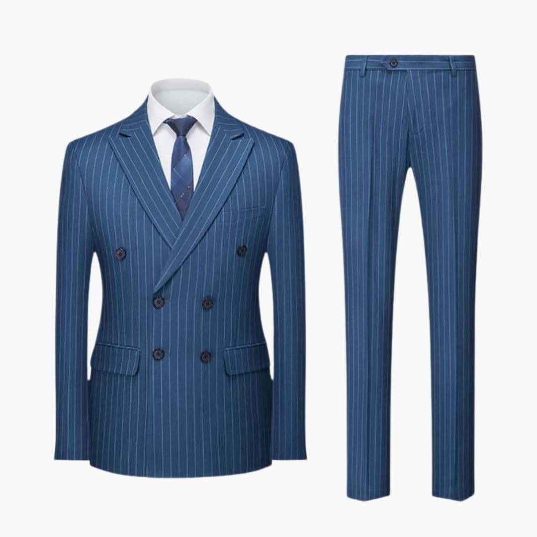 Costume homme deux pièces à rayures avec veste