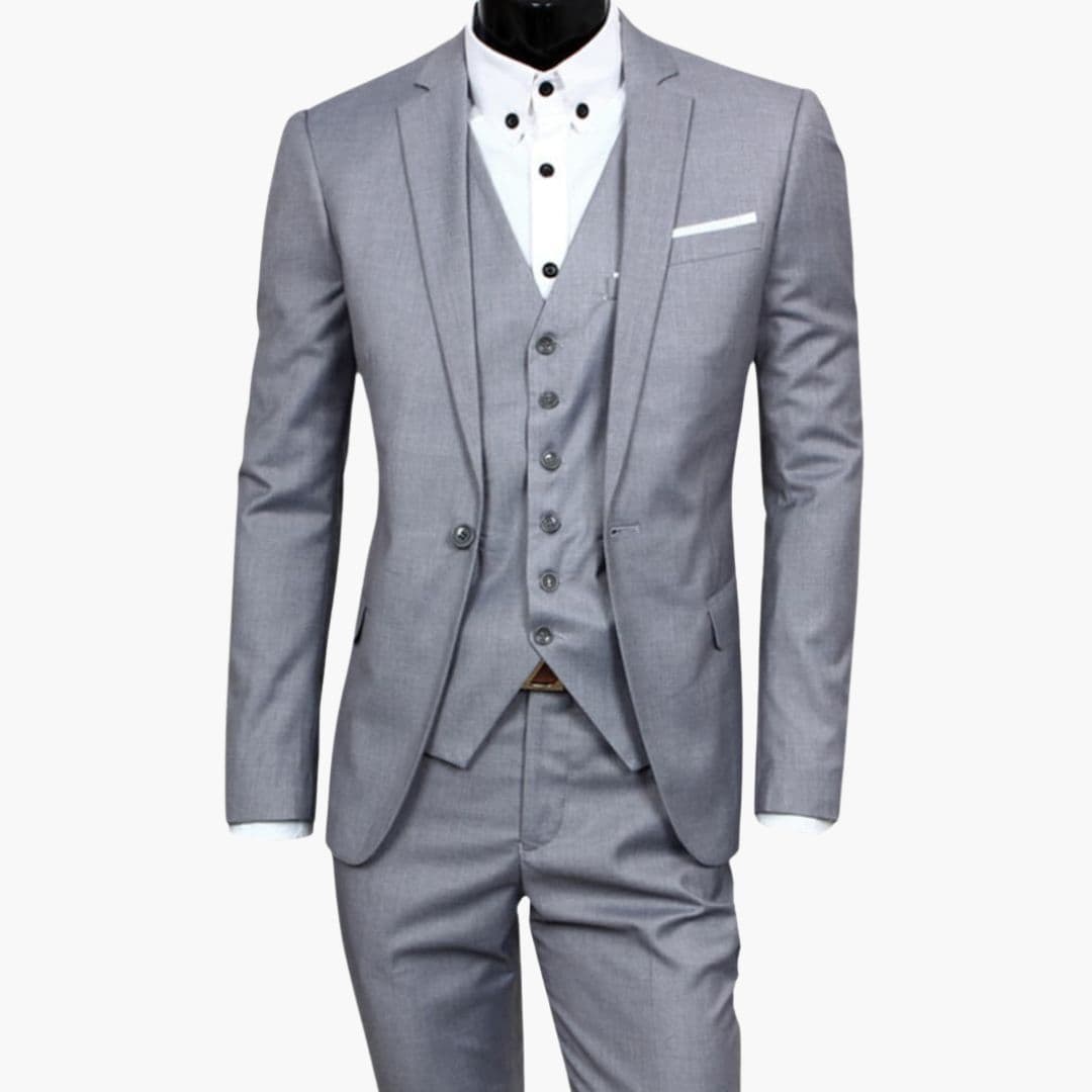 Costume homme trois pièces avec veste gilet