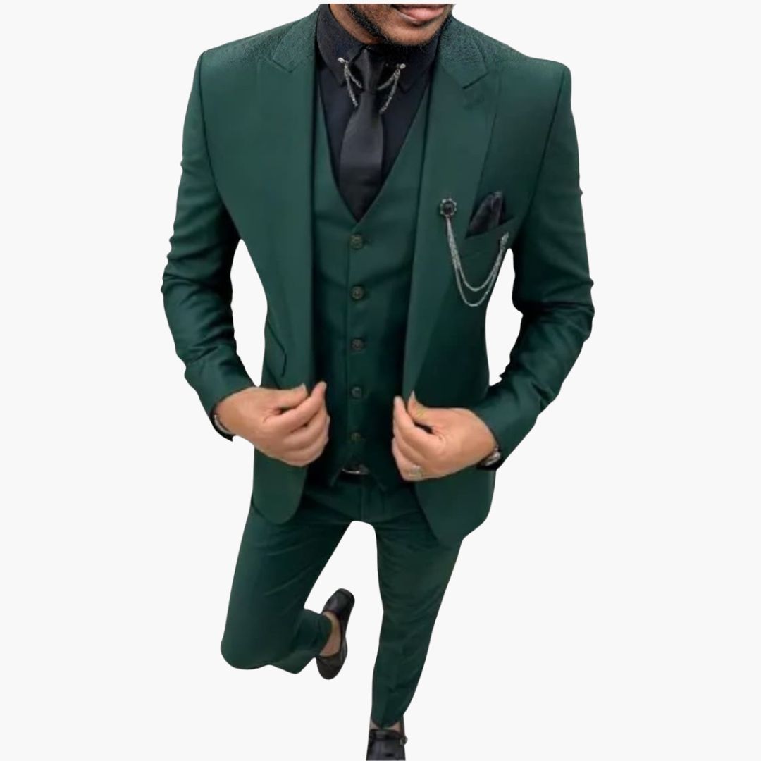 Costume pour homme avec veste gilet et pantalon