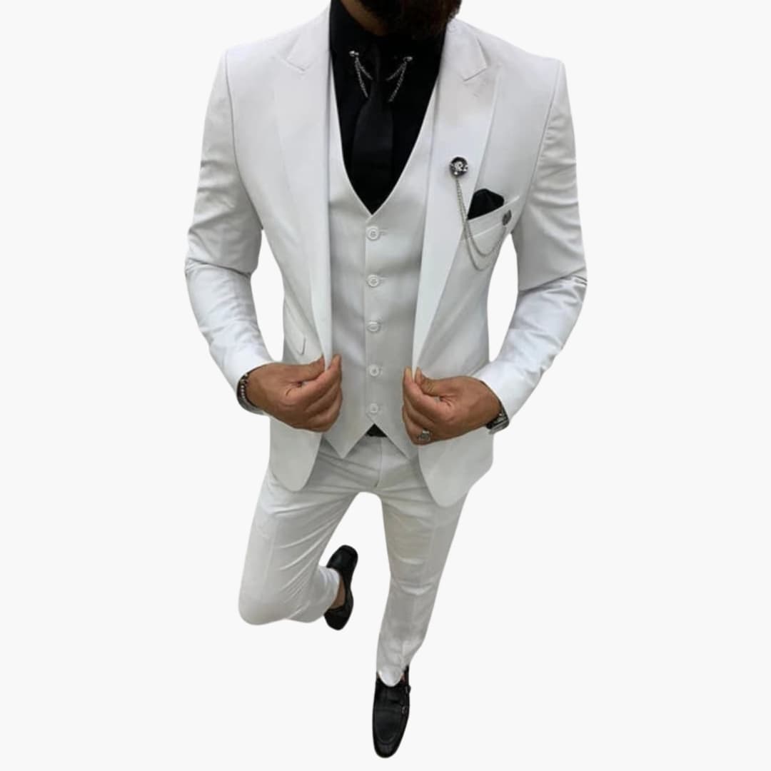 Costume pour homme avec veste gilet et pantalon