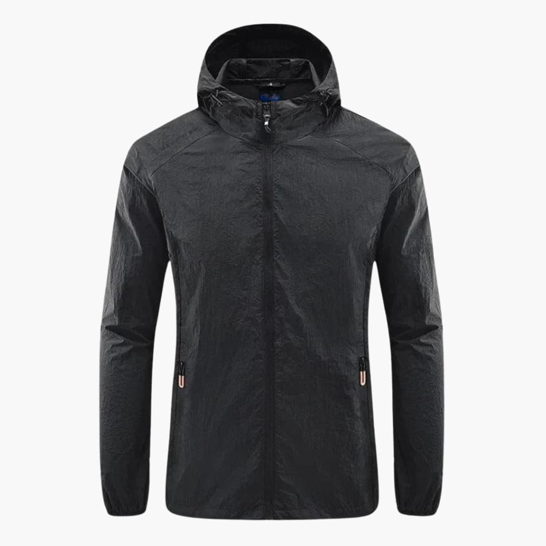 Coupe-Vent Homme à Capuche avec Zip Intégral