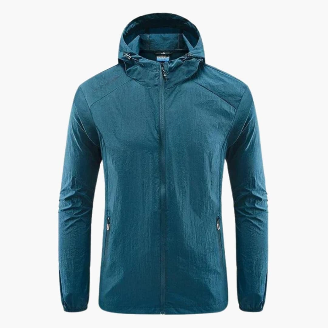 Coupe-Vent Homme à Capuche avec Zip Intégral