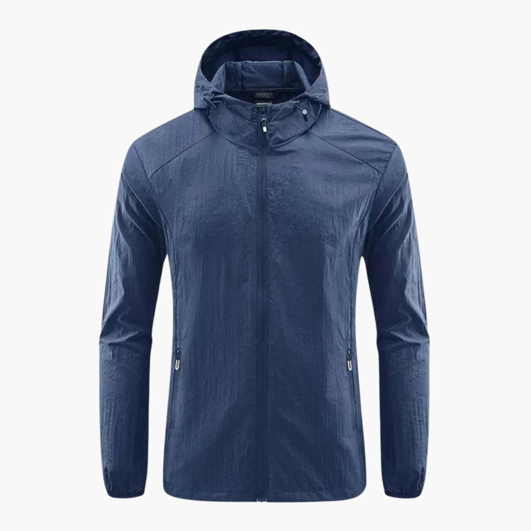 Coupe-Vent Homme à Capuche avec Zip Intégral