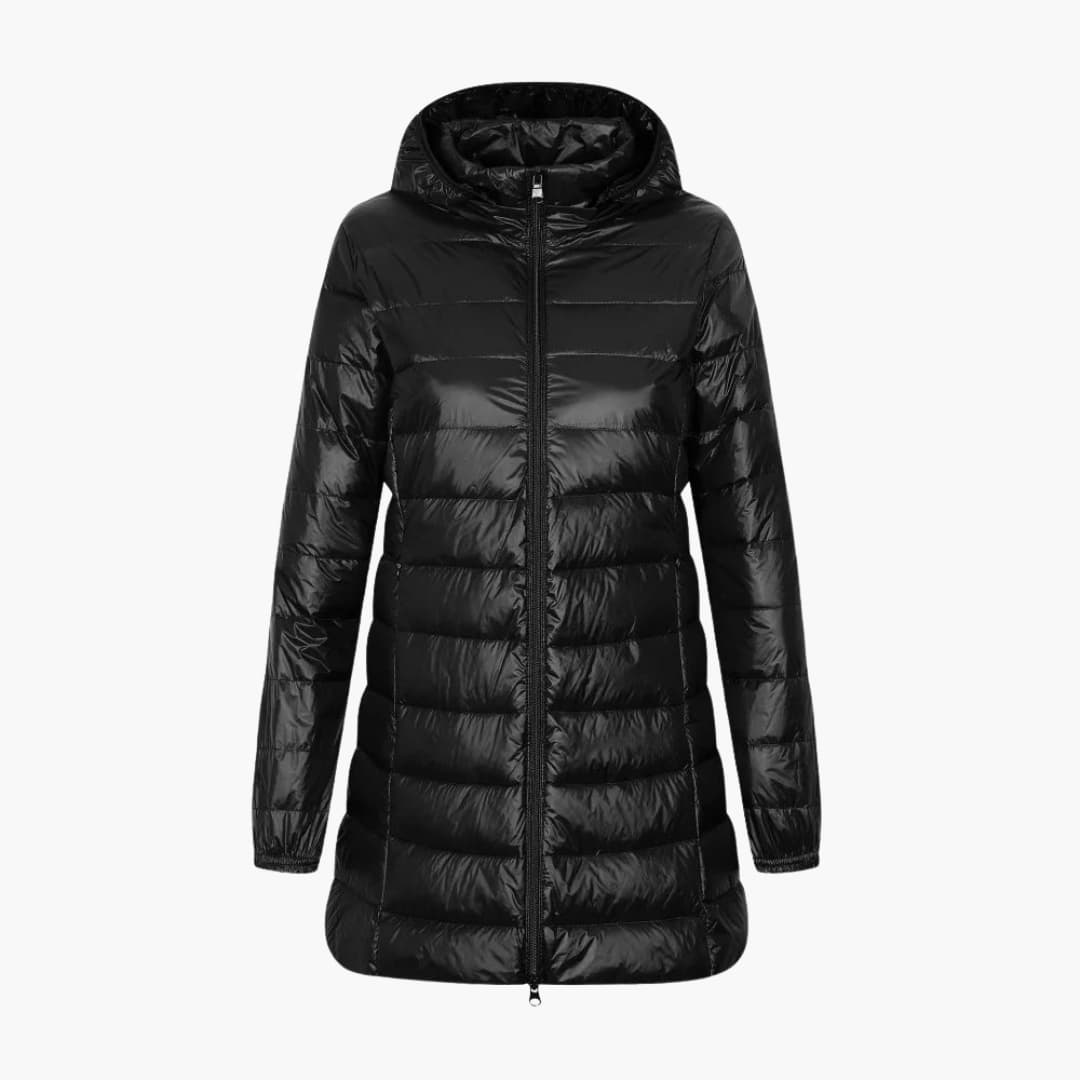 Doudoune longue femme avec capuche